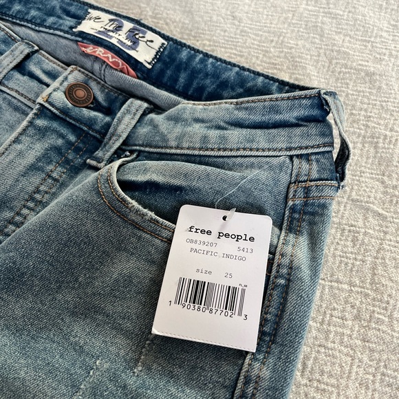 Free People CRVY High Rise Vintage Straight Jeans - Picture 7 of 13